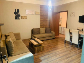 The first floor of a three-story private house is for rent